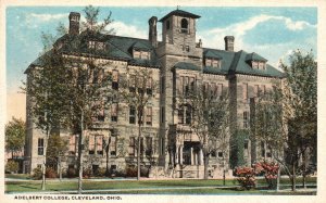 Vintage Postcard 1917 Adelbert College School Building Cleveland Ohio OH