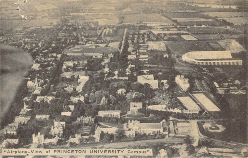 Airplane Aerial View of Princeton University Campus Unposted Postcard