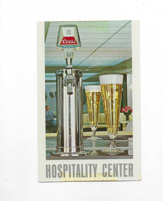 Vtg 1950's/60's Coors Beer Advertisement Postcard