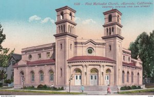 ALAMEDA, California, 1900-10s; First Methodist Church, Central Avenue & Oak S...