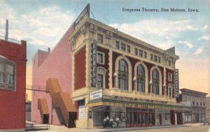 Des Moines Iowa Empress Theatre Color Lithograph Vintage Postcard U7048