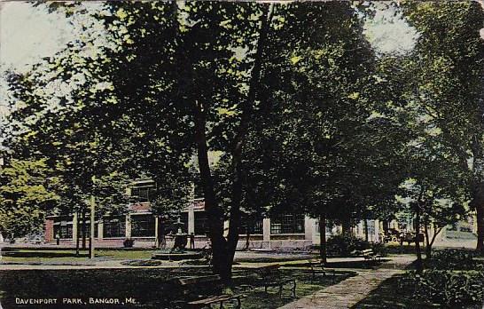 Maine Bangor Davenport Park 1913