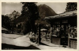 CPA AK Oberstdorf Cafe Gruben GERMANY (951880)