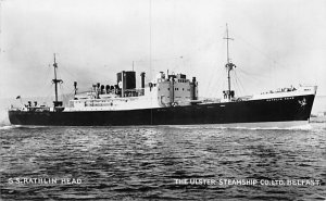 SS Rathlin Head The Ulster Steamship Co Real Photo 1960 