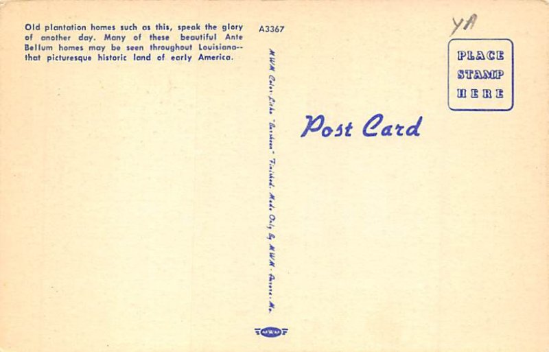 Ante Bellum Home Historic Land of Early America - Misc, Louisiana LA  