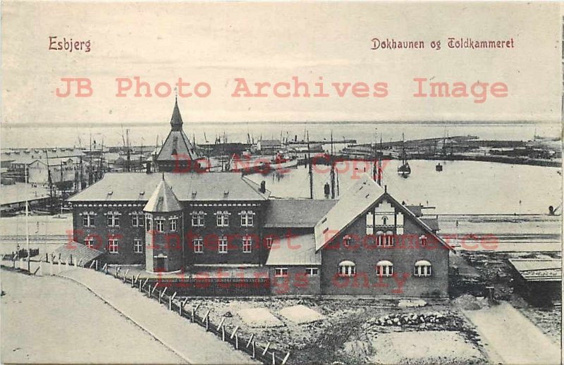 Denmark, Esbjerg, Dokhaunen og Toldkammeret, Docks & Customs