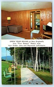 MT. SUNAPEE, New Hampshire NH ~ Roadside MT. SUNAPEE MOTEL 1963  Postcard