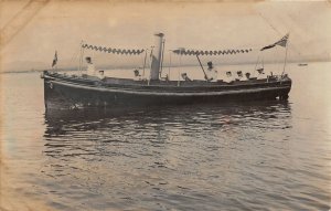 G66/ Ship RPPC Postcard c1910 Kingston Jamaica Steam Passenger Boat 1