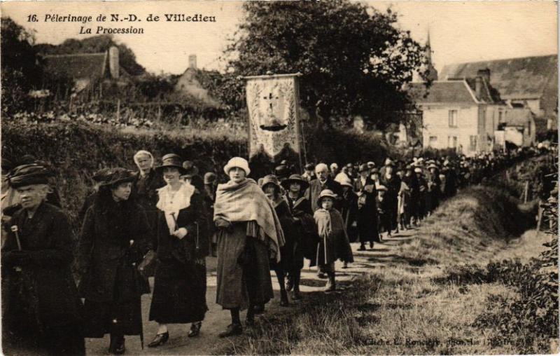 CPA Pélérinage de N.-D. de VILLEDIEU - La Procession (209414)