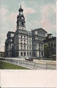 Louisville KY, Custom House, Horse & Buggy, Raphael Tuck Pre 1907