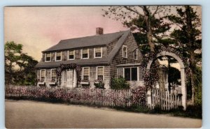 HARWICHPORT, Massachusetts MA ~ Handcolored WILLIAM HANNA Summer Home Postcard