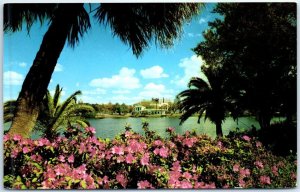 Postcard - Azaleas beside Mirror Lake - St. Petersburg, Florida