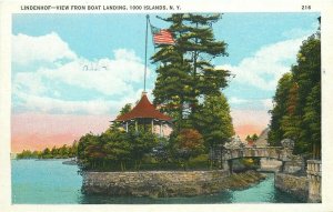 NY, 1000 Islands, New York, Lindenhof View from Boat Landing