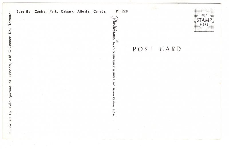 Beautiful Central Park, Calgary,  Alberta