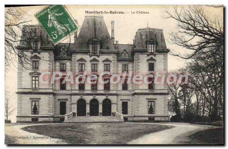 Old Postcard Montfort Rotrou the castle