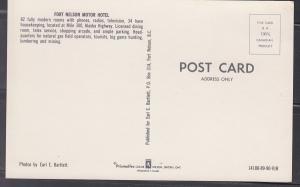 CANADA POSTCARD 0001 - FORT NELSON MOTOR HOTEL BC - c1960S UNUSED