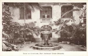 Postcard Patio Pan American Union Building Washington DC