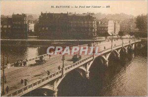 Old Postcard Bayonne Bridge over the Adour