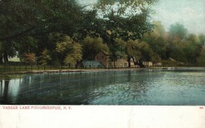 Vintage Postcard 1910's Vassar Lake Poughkeepsie New York Bryant Union Pub. NY