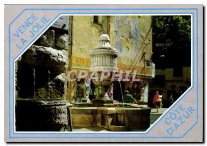 Modern Postcard The French Riviera Vence the Pretty Fountain Peyra