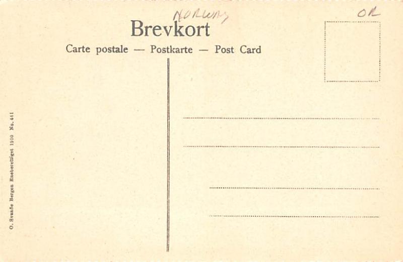 Norway Old Vintage Antique Post Card Geiranger Unused