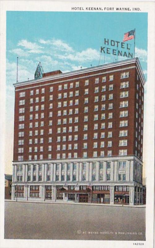 Indiana Fort Wayne Hotel Keenan Curteich