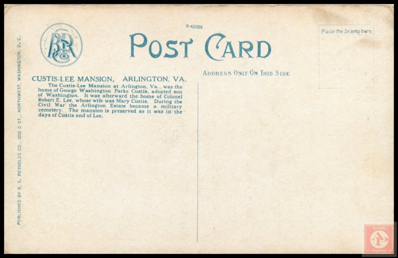 Custis Lee Mansion, Arlington, VA