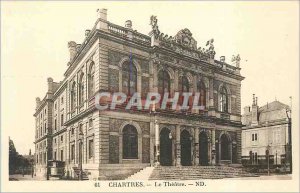 Old Postcard Chartres The Theater