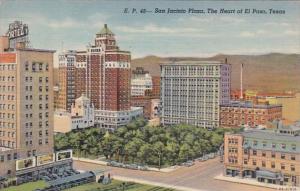 Texas El Paso San Jacinto Plaza 1949 Curteich