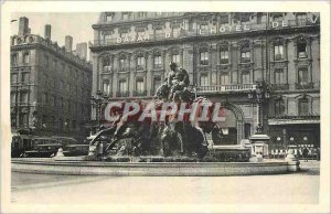 Old Postcard Lyon Fontaine Bartholdi