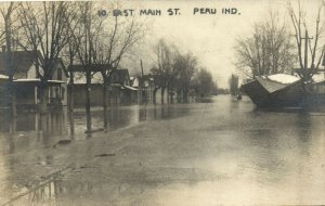 PC CPA US, IND, PERU, 10. EAST MAIN ST, Vintage REAL PHOTO Postcard (b14944)