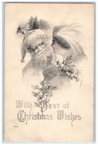 1912 Christmas Santa Claus Whimsical Fantacy Dayton Ohio OH Antique Postcard