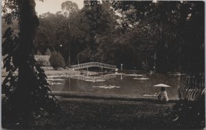 Indonesia Batavia Jakarta Park Vintage RPPC C126