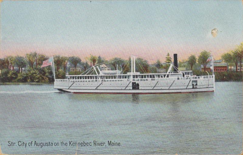 Kennebec River, Maine, Steamer, City of Augusta