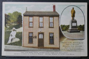 Hannibal, MO - Mark Twain Boyhood Home and Monument (Burlington Route)