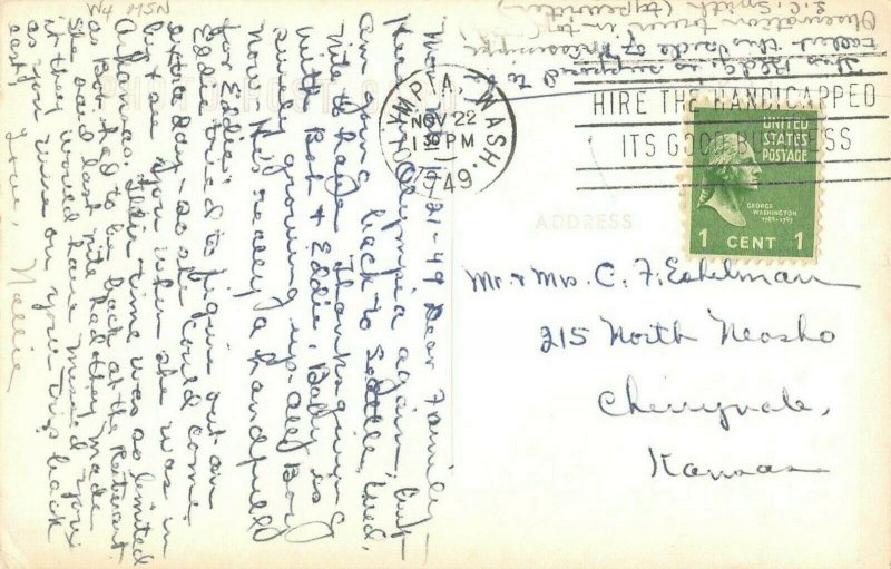 LPS39 Seattle Washington Smith Tower Postcard RPPC