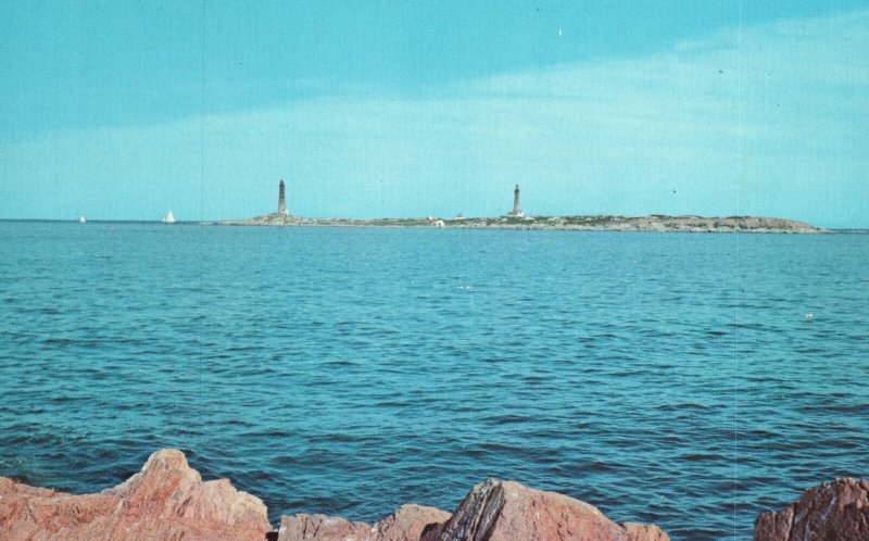 Vintage Postcard Town Park Land's End Section Of Rockport From Loblooly Cove