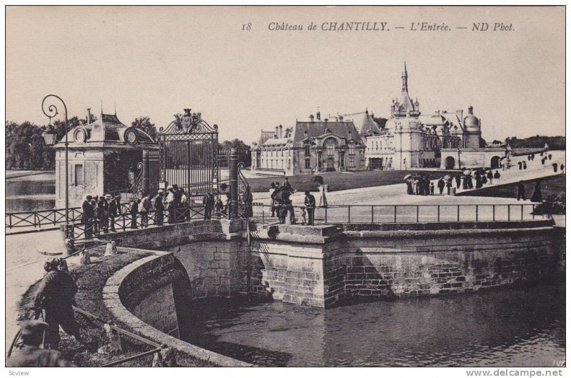 L'Entree, Chateau De Chantilly (Oise), France, 1900-1910s