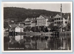 Vestland Norway Postcard Brakane's Hotel Ulvik c1920's Antique RPPC Photo
