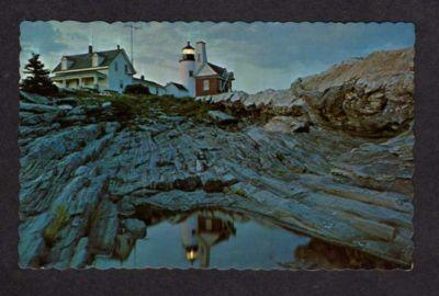 ME PEMAQUID Lighthouse Light House MAINE Postcard