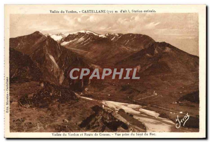 Old Postcard Vallee Du Verdon Castellane Summer Station Vallee du Verdon and ...