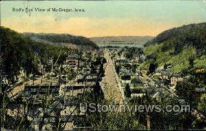 Bird's-Eye View of McGregor - Iowa IA