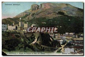 Old Postcard Monaco Prince's Palace and Dog Tete