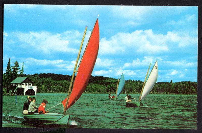 Ontario ALGONQUIN PARK Camp Wapomeo Taylor Statten Camps Canoe Lake Sailing Race