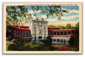 General Electric Lighting Institute Cleveland OH UNP LInen Postcard R27