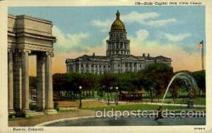 Denver, Colorado, USA United States State Capital Building Unused light corne...