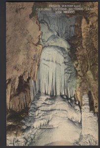 New Mexico Carlsbad Caverns National Park - Frozen Waterfalls Formation ~ Linen