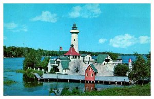 POSTCARD SCENE Houghton Lake Michigan MI AQ0876