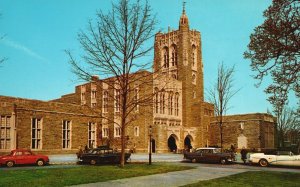 Vintage Postcard Entrance Harvey S. Fire Station Memorial Library Princeton NJ