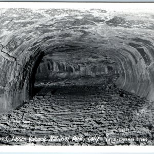 c1950s Lassen Volcanic National Park, CA RPPC Subway Caves Real Photo A132